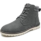 GSOHINO Men's Classic Dress Casual Chukka Boots Lace Up Outdoor Desert Ankle Hiking Boots for Men