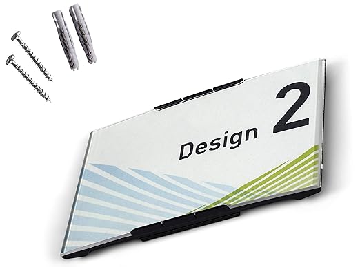Modulex Messenger 93x157mm Büro Türschild E63500600 | Aluminium und Spritzguss Polycarbonat in Anthrazit | nicht-reflektieren
