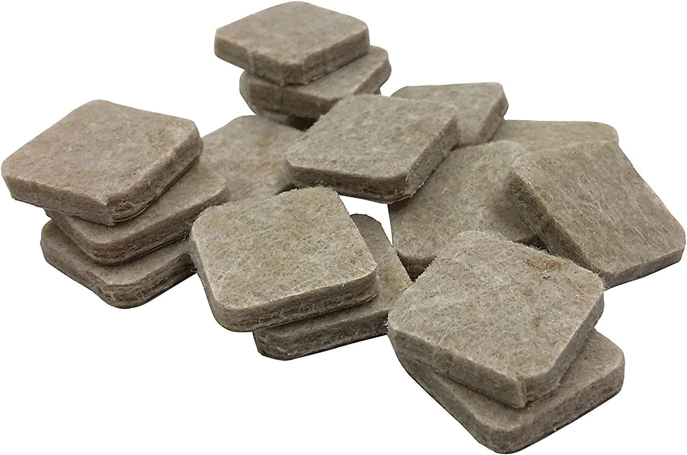 Shepherd Hardware 9815 1-Inch Heavy Duty Self-Adhesive Felt Furniture Pads, 16-Count, Beige