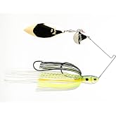Strike King (PPL38CW-538SG) Premier Plus Spinnerbait Fishing Lure, 538 - Chartreuse Sexy Shad, 3/8 oz, Premier Vibra-Max Wire