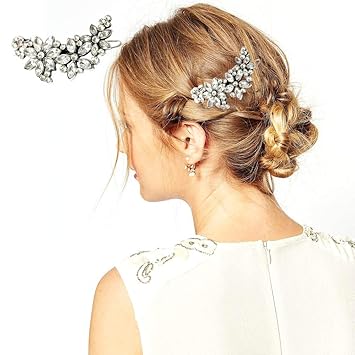 Amazon Com Gofypel Retro Hair Pins Vintage Colorful Crystal