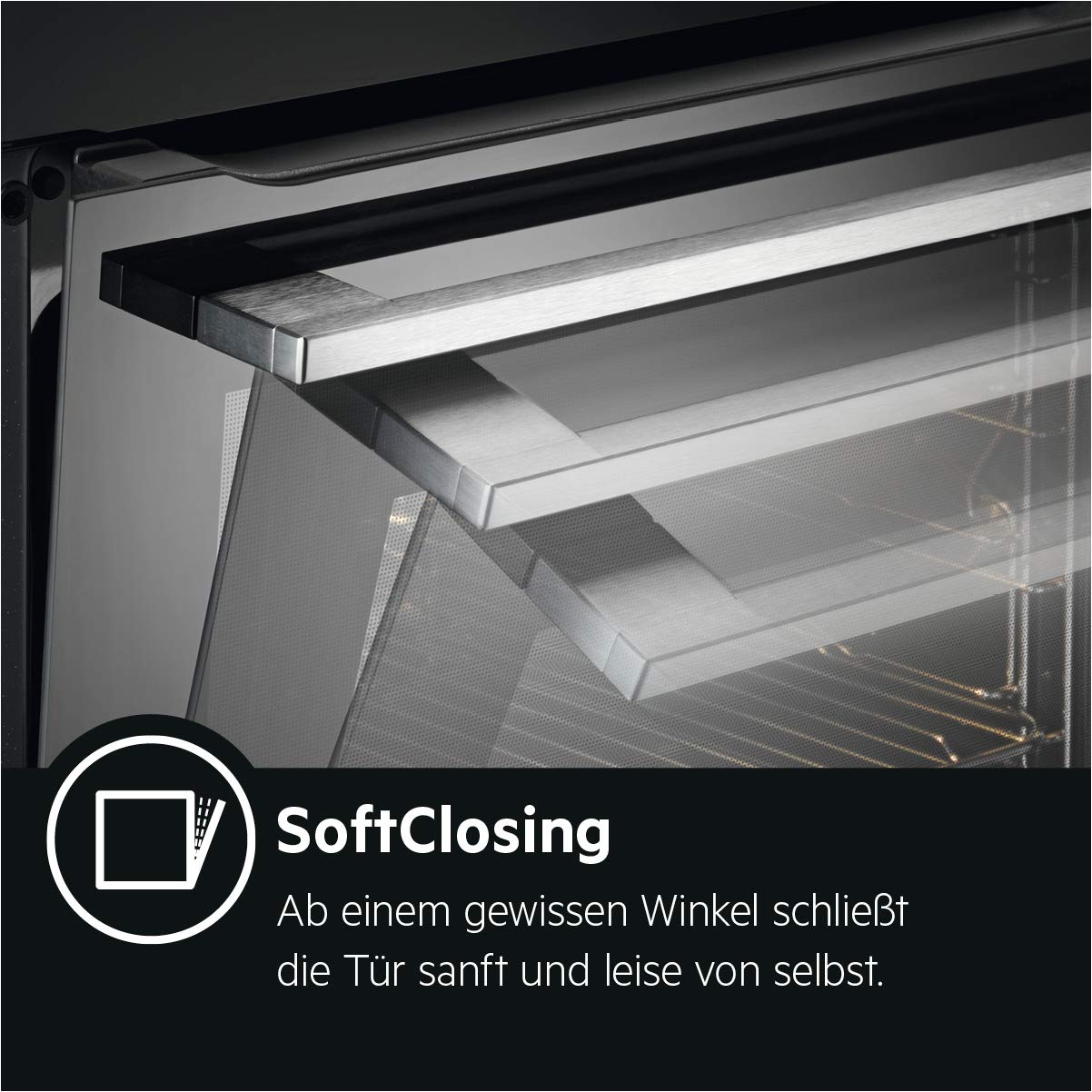 AEG Einbau-Backofen, Pyrolyse Selbstreinigung, Serie 7000 mit Dampfunterstützung: außen knusprig & innen saftig, Kerntemperatursensor, 45 Automatikprogramme, LED-Touchdisplay, Schwarz, BSS57606BM 8