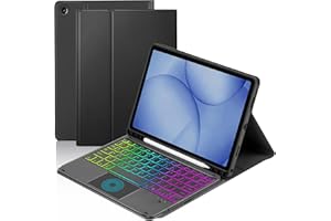 MePadKey Touchpad Keyboard Case for Samsung Galaxy Tab A11 Plus/A9 Plus 2025/2023 11 inch, 7-Color Backlight Type-C Charging 