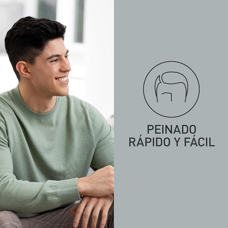 ER-GC53-K503 Cortadora de Cabello para Hombres, Trimmer Portátil Inalámbrica a Prueba De Agua, 19 Configuraciones de Longitud, 1 Accesorio, Operación Inalámbrica y con Cable, Negro