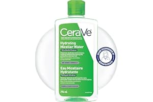 Cerave Micellar Water Hydrating Facial Cleanser and Eye Makeup Remover with Essential Ceramides, Hyaluronic Acid and Niacinam