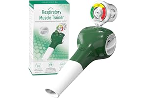 Nascool Breathing Exercise Device for Lungs, Inspiratory Respiratory Muscle Trainer for Athletes, Lung Exerciser Device for Adults, Children, Swimmers, Smokers