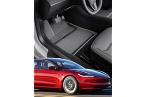 TAPTES 2024 for Tesla Model 3 Highland Floor Mats, 4 PCS for Tesla Model 3 All Weather Floor Liners 2024, for Tesla Model 3 Highland Accessories Trunk Frunk Mat Rear Cargo Tray Interior