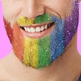 Gift Republic Beard Dazzled Biodegradable Rainbow Beard Glitter 6 Colours view 4