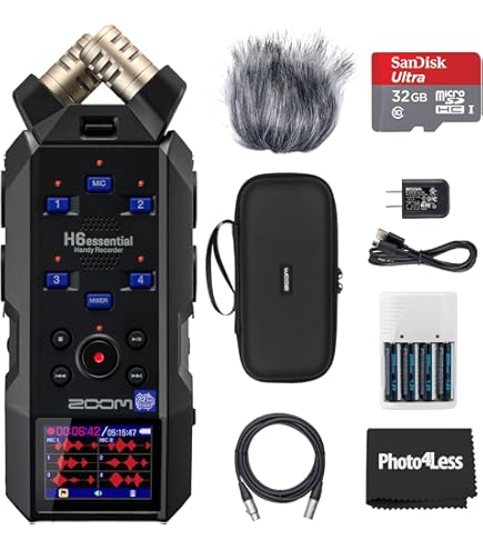 Amazon.com: Zoom H4essential Handy Recorder, Bundle with Zoom