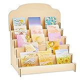 Barydat Tiered Greeting Card Display Stand Wooden
