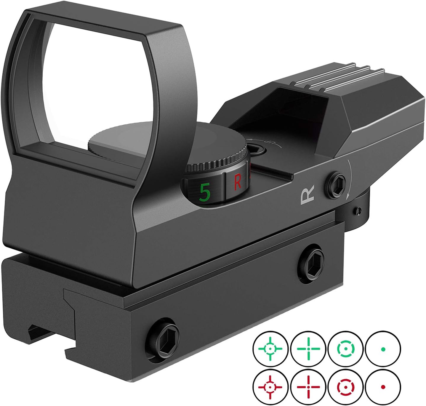 JASHKE Red Dot Sight 4 Styles Reticles Red & Green Reflex SightS Rifle
