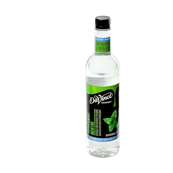 DAVINCI GOURMET SUGAR-FREE PEPPERMINT SYRUP, 25.4 FLUID OUNCES (PACK OF 1)