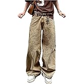 BEAUDRM Men's Baggy Jeans Vintage Straight Leg Denim Pants with Pocket Streetwear