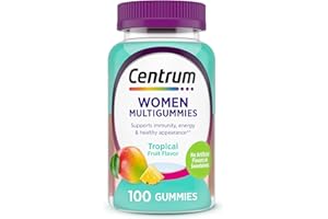 Centrum Women’s Multivitamin Gummies, Immune, Energy, Healthy Appearance Support, 100 Count, 50 Day Supply
