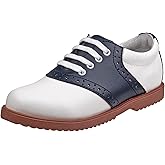 Womens Classic Saddle Oxfords Lace-Up Shoes