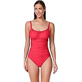 Profile by Gottex Women's Tutti Frutti Shirred Peasant One Piece