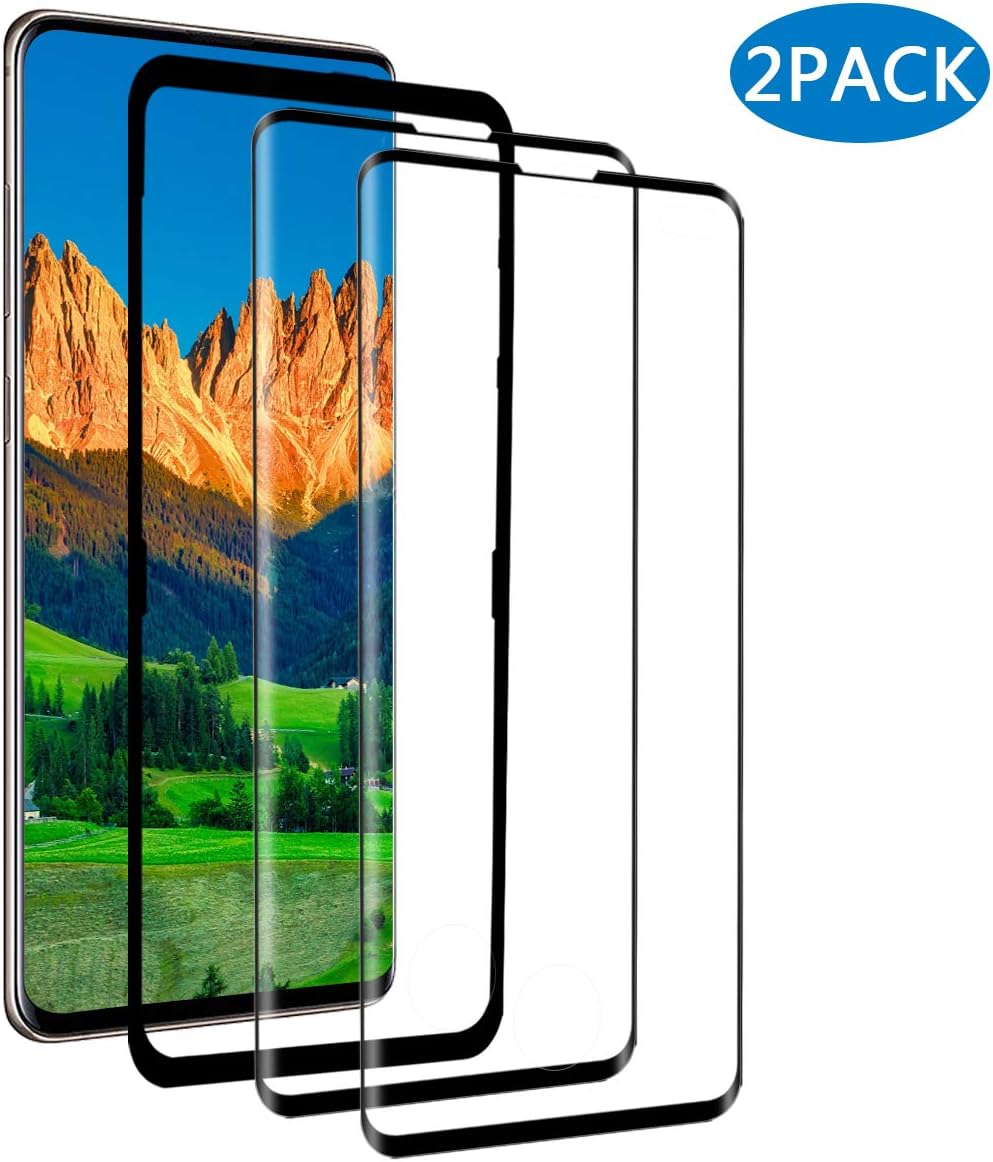 BABSAK S10 Plus Screen Protector Glass (2 PACK) (Alignment Frame Tool),S10 Plus Screen Protector Tempered Glass 3D Curved/ 9H Hardness/Case Friendly/HD Crystal Film for Samsung Galaxy S10 Plus