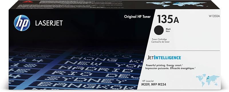 HP W1350A Original 135A Black Toner Cartridge - 1100 Page Yield