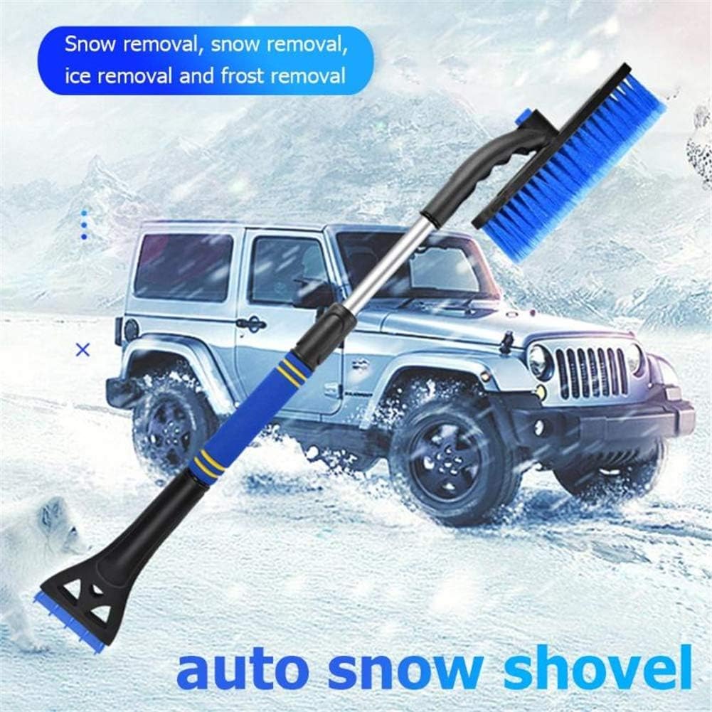 Extendable Snow Brush & Ice Scraper, Telescoping Snow Brush with