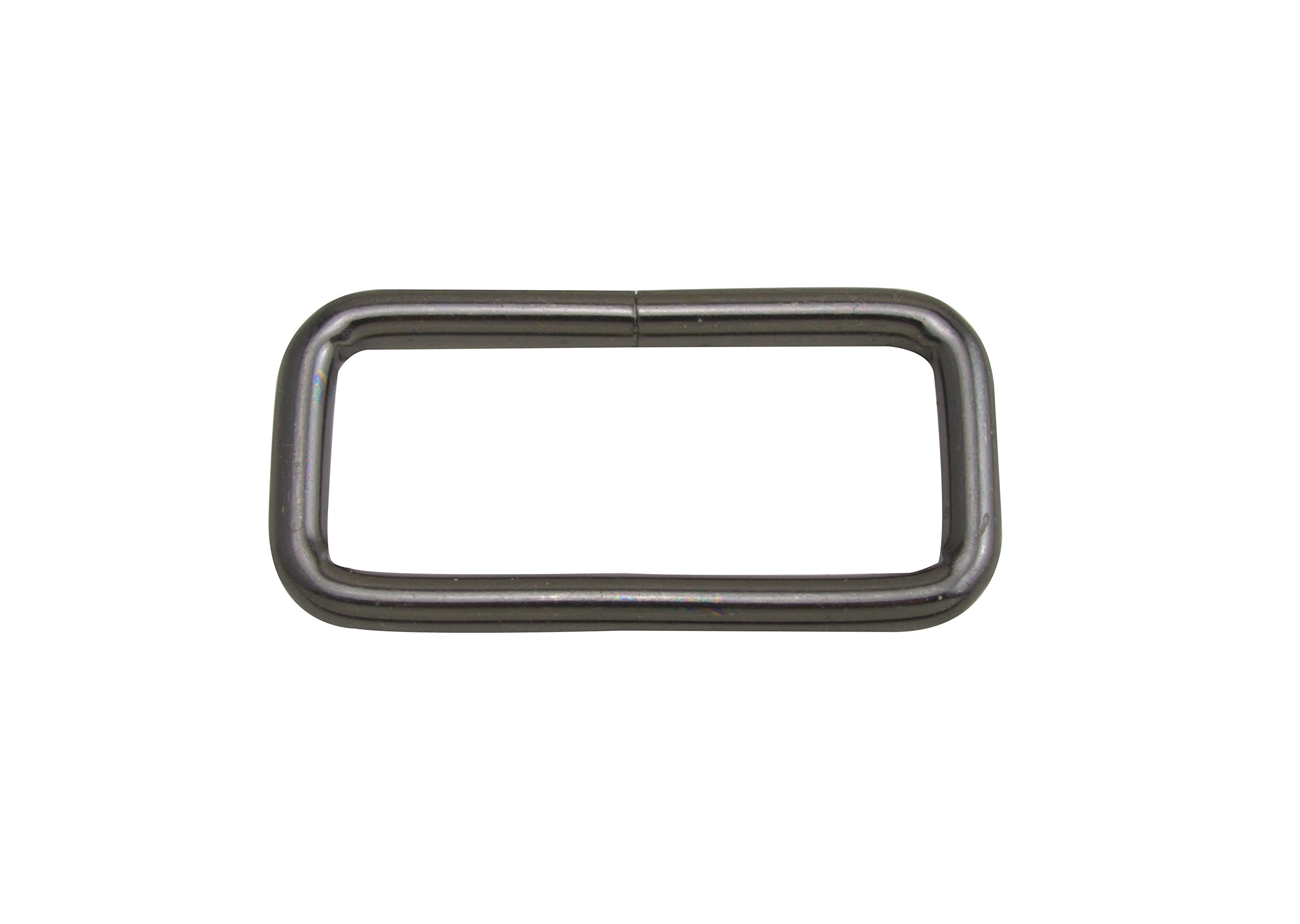 Wuuycoky 2" Inner Length Gun Color Rectangle Rings Loop Ring No Welded for Strap Webbing Belts Buckle Pack of 6 — image 1
