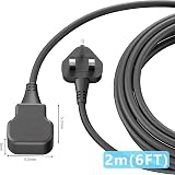 LIPWEL Single Extension Lead 6ft 13A Outdoor Power Cable Black view 7
