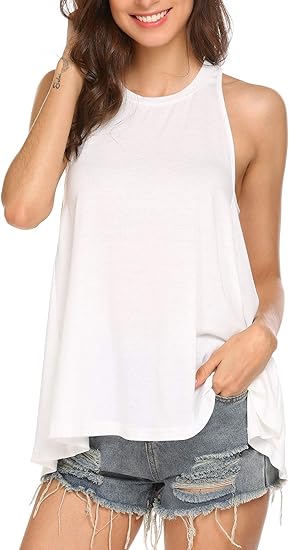 high neck flowy top