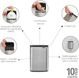 Brabantia Bo Waste Bin 4L Small Wall Mountable Soft Closing Lid Matt Steel view 2