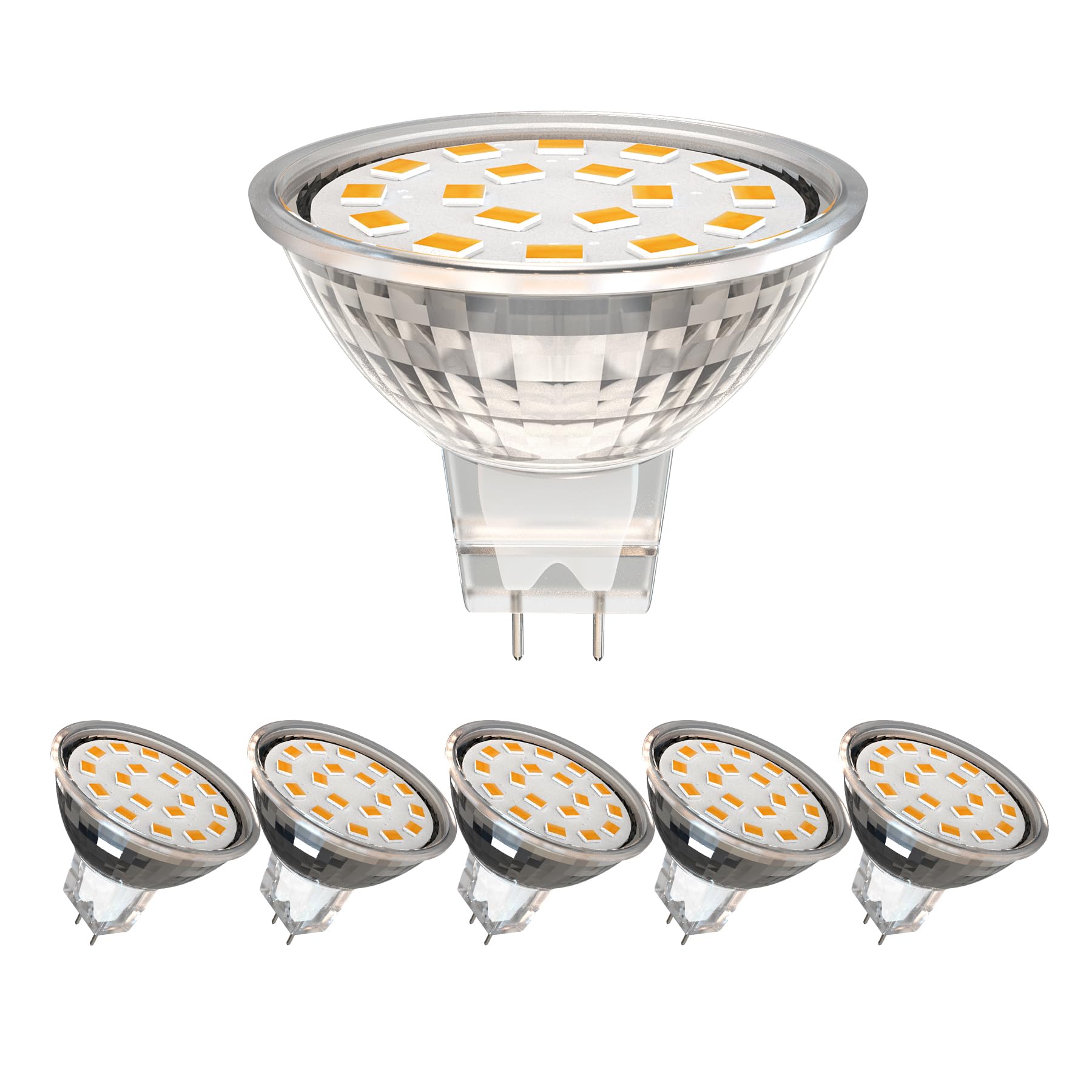 CQTLED MR11 LED Light Bulbs 3W AC/DC12V,Warm White
