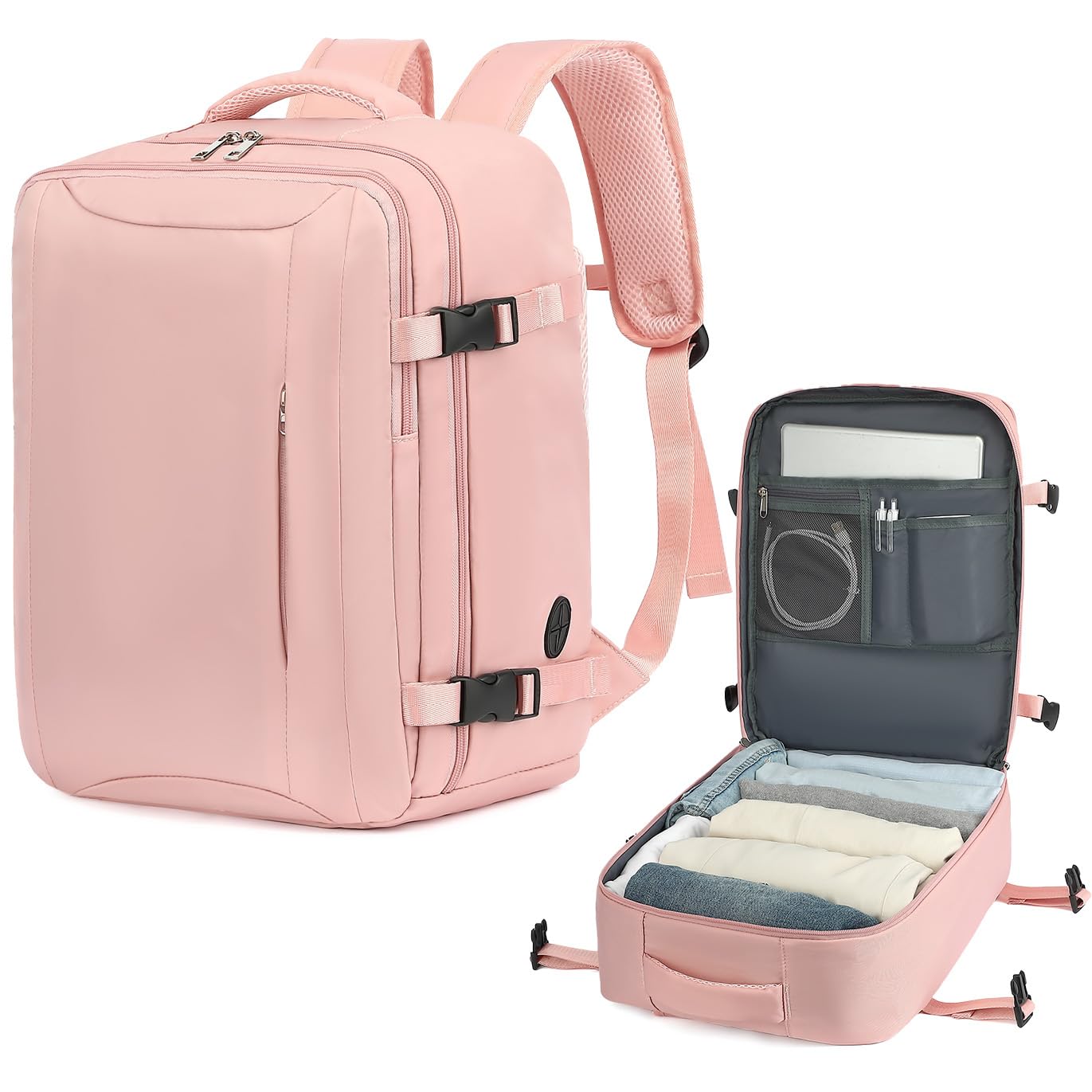 Lossga Cabin Bag 45x36x20 for New Easyjet, Underseat Cabin Luggage Bags Carry on Travel Backpack Cabin Size for Airplanes, 30L Hand Luggage Case Suitcase Water Resistant Laptop Backpacks