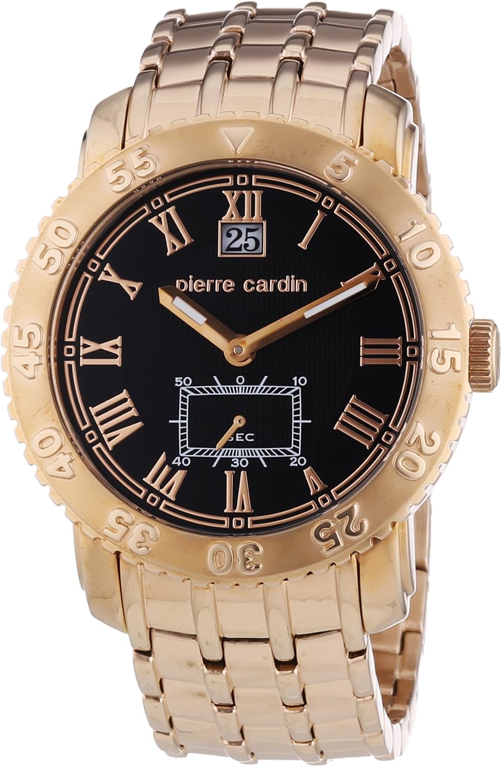 Montre Pierre Cardin Homme - Cadran Noir, Bracelet Noir, Acier Inoxydable, Modèle VPc3501WKK