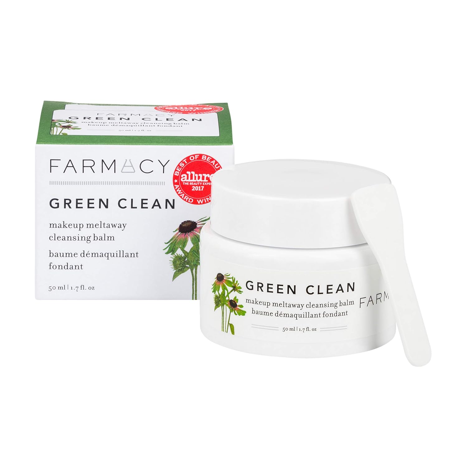 Farmacy Natural Makeup Remover - Green Clean Makeup Meltaway Cleansing Balm Cosmetic : Beauty