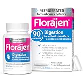 Florajen Digestion Probiotic, Advanced Relief, 90 Capsules | Gas, Bloating, &amp; Constipation, Lactobacillus for Gut Health, Regularity, &amp; Balanced Flora, Refrigerated Potency &amp; Freshness