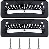 2-Pack RV Bubble Level Jumbo Sized High-Contrast Vials, industrial-grade Adhesive, Anti-Loss Insert Design, Weather-Resistant for RV Camper Trailer Truck Leveling