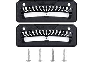 CARE2FIT 2-Pack RV Bubble Level Jumbo Sized High-Contrast Vials, industrial-grade Adhesive, Anti-Loss Insert Design, Weather-Resistant for RV Camper Trailer Truck Leveling