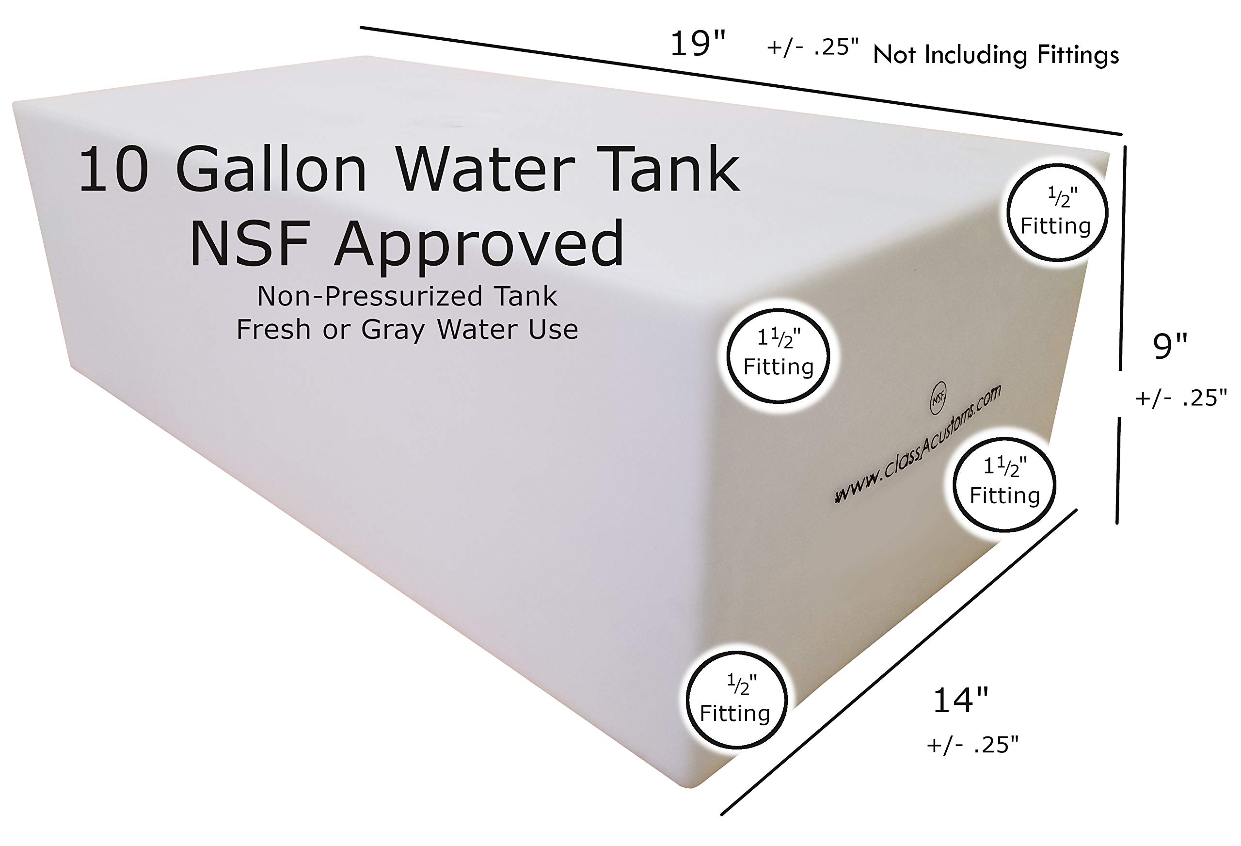RV 10 Gallon Fresh Water Tank (F.D.A. Approved) on Galleon Philippines