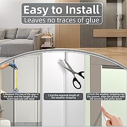 Vannesse 40FT Rubber Weather Stripping Door Seal