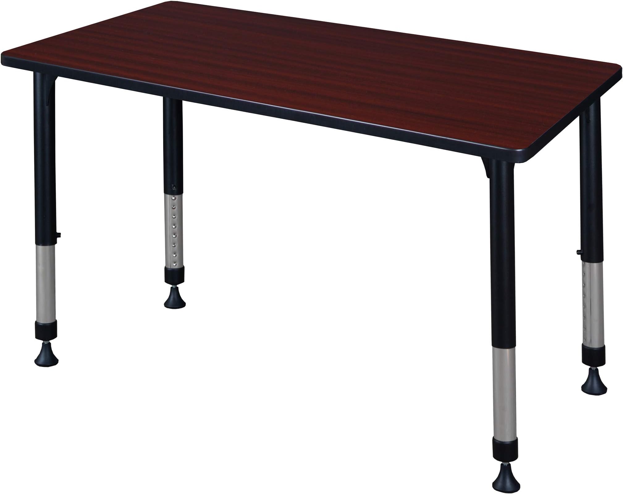 Kee 42" x 24" Height Adjustable Classroom Table - Mahogany