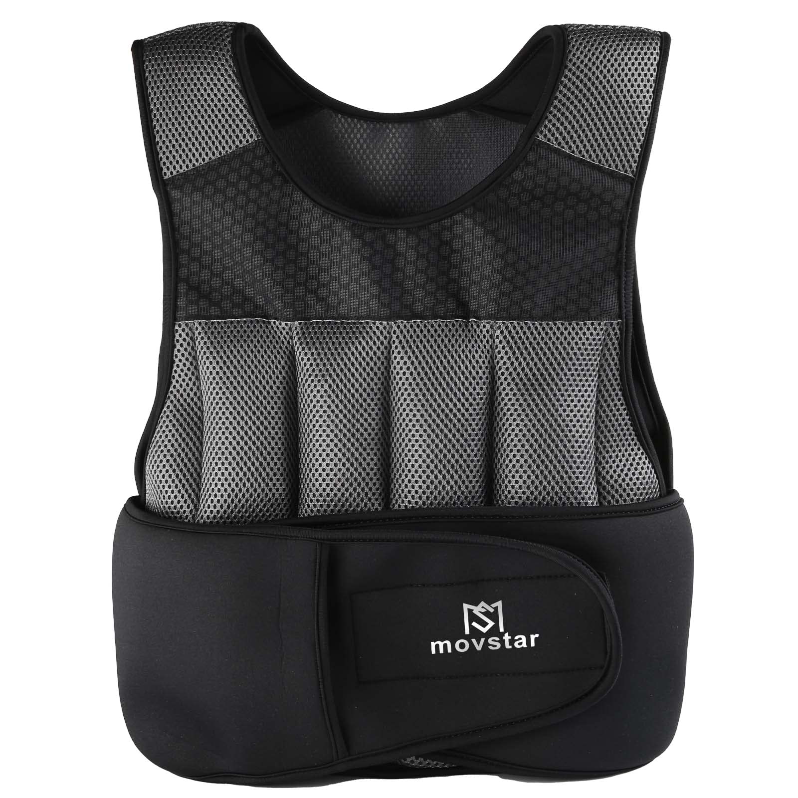 Adjustable Weighted Vest For Women And Men With LED Light 6-15lb Black - View #8