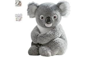 LVACEY The Koaly, Koaly Ai Plush for Emotional Healing & Comfort, Realistic Koala Plush Toy - Lifelike Companion for Stress Relief, Hugs, & Snuggles Anytime, Body Feel Safe, Calm, and Loved (1Pcs)
