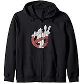 Ghostbusters Distressed Logo Ghostbusters II Retro Movie Zip Hoodie
