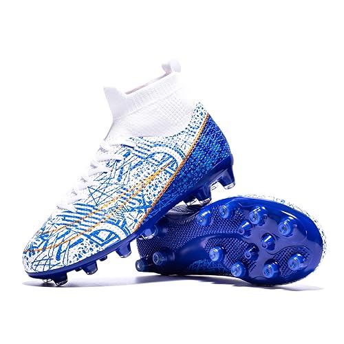 Boys Girls Soccer Cleats Indoor Soccer Shoes High Top Training