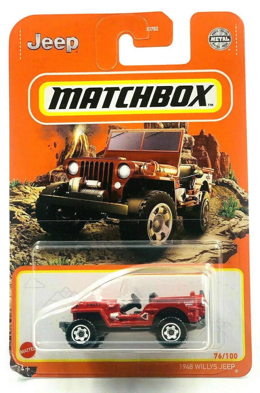 Matchbox 1948 Willys Jeeps [Red] 76/100