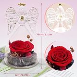 Miofula Eternal Rose in Glass Angel - Perfect Gift for Women view 2