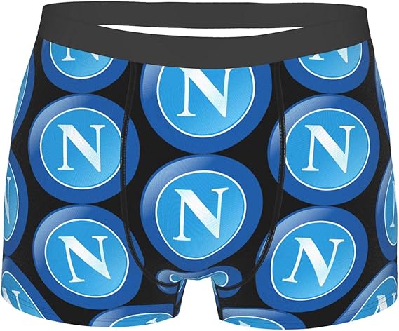 Amazon Co Jp S S C ナポリfc 柔らかい生地と伸縮性のあるウエストバンドを備えたメンズボクサーブリーフ 服 ファッション小物