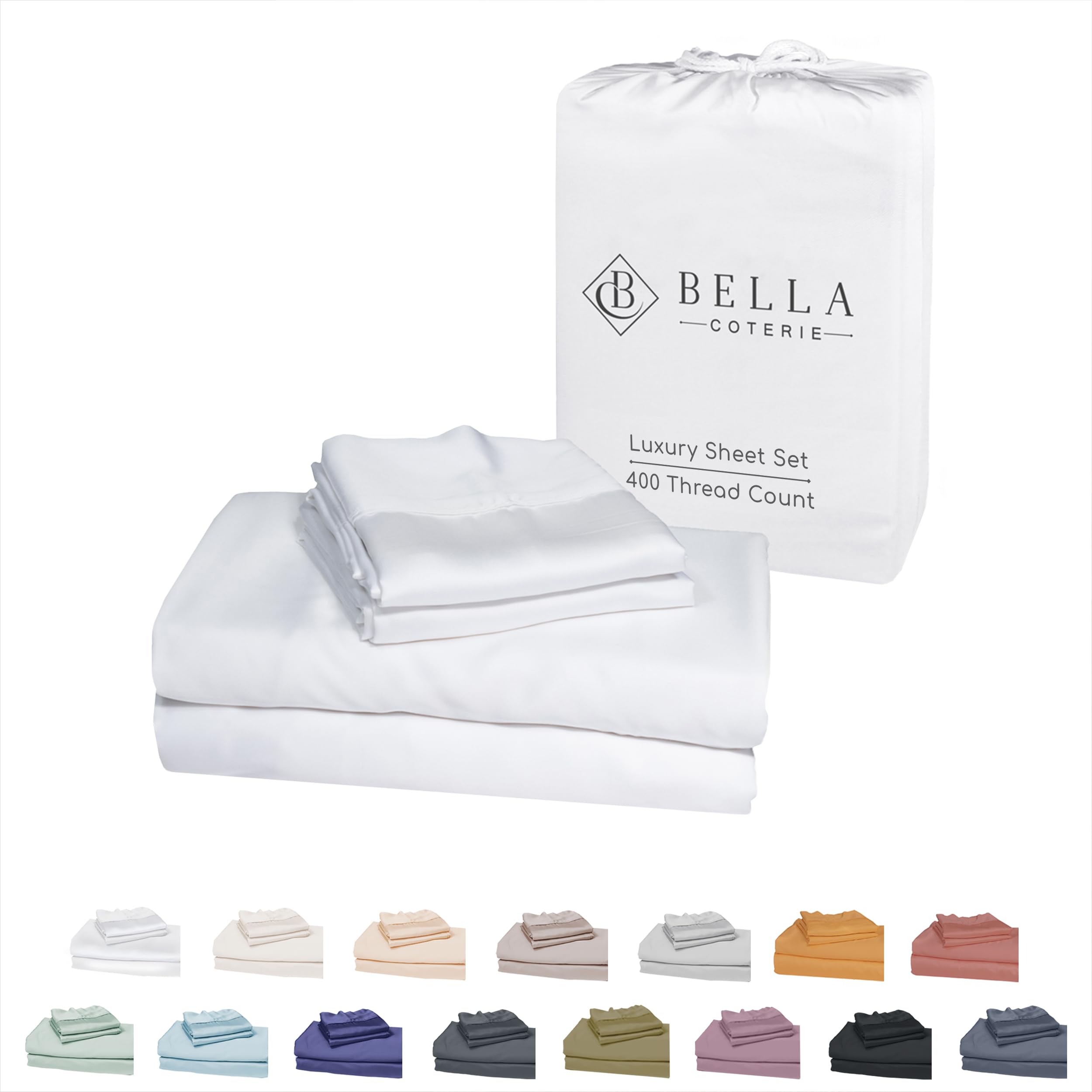 Bella Coterie Luxury Queen Bamboo Sheet Set