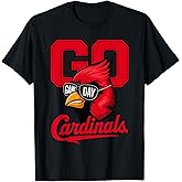 Retro Go Cardinals Game Day Gifts for Men Women Kid Boy Girl T-Shirt
