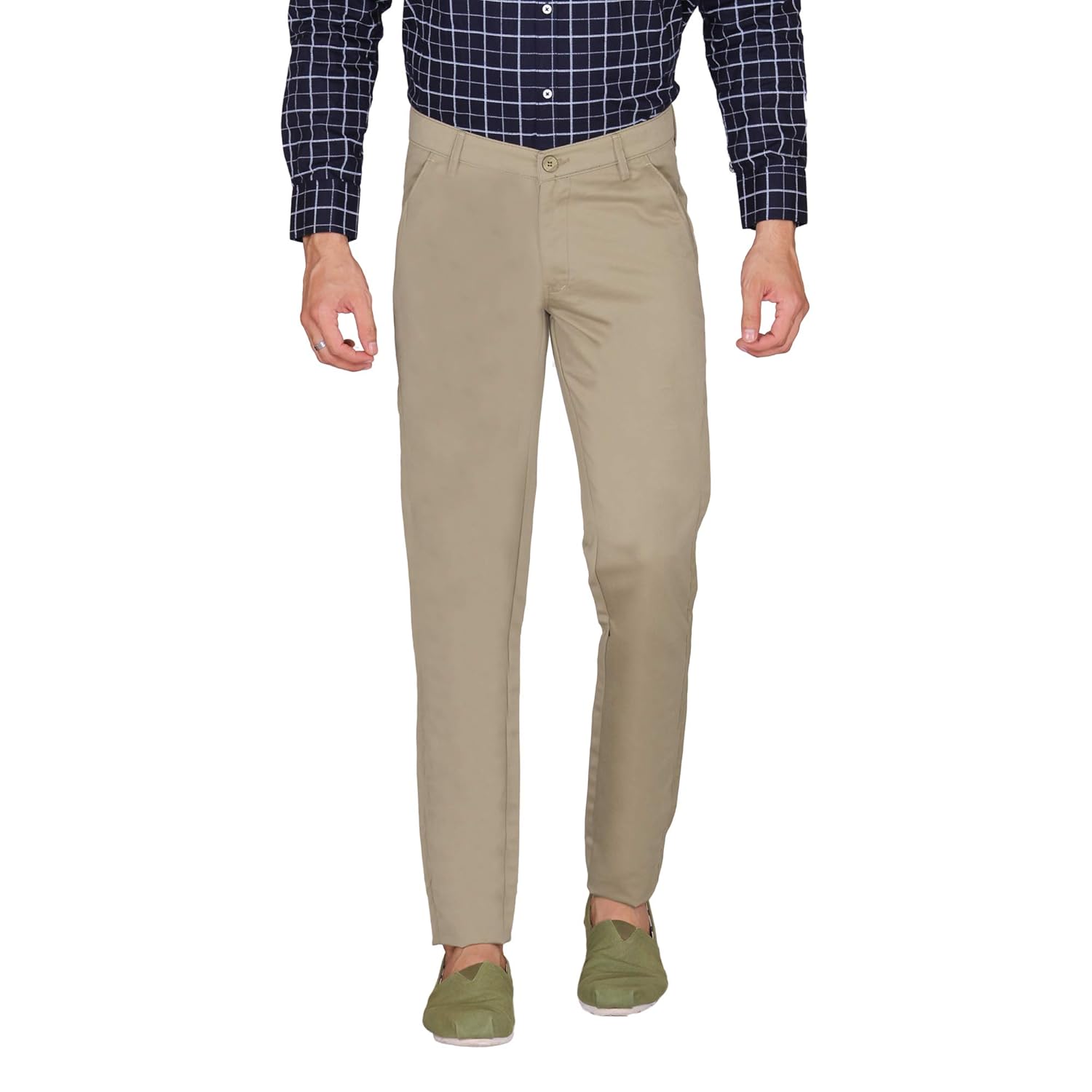 Buy Men's Narrow Fit Cotton Casual Trousers at Amazon.in