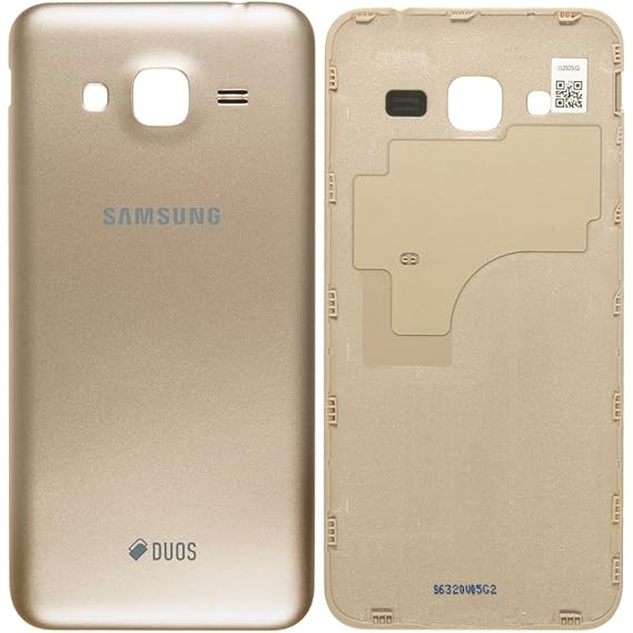 Original Samsung Akkudeckel black / schwarz für Samsung J320F Galaxy J3 (2016) - (Akkufachdeckel, Batterieabdeckung, Rückseit