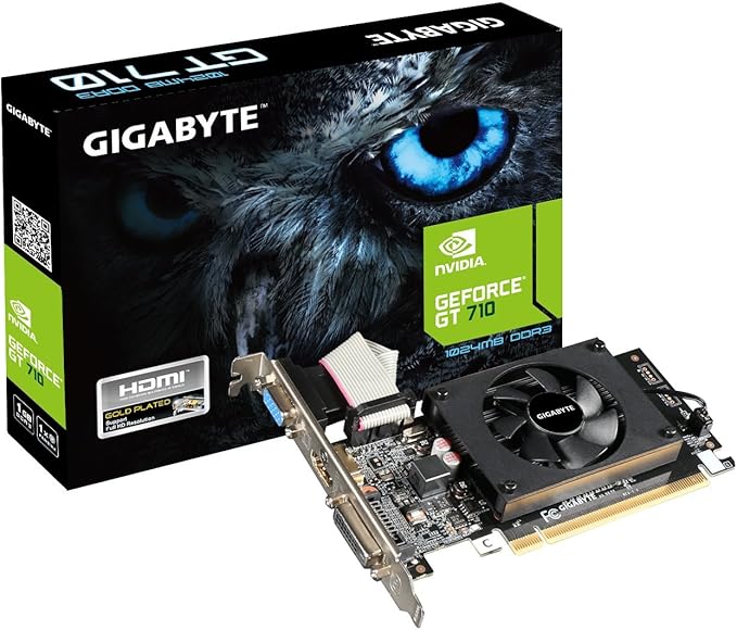Amazon.com: Gigabyte GeForce GT 710 1.0 1GB 64-Bit DDR3 PCI Express 2.0 x 8 Low Profile Video 