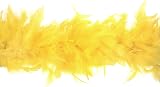 Trimits Marabou Feather Boa 1.8m x 12cm Yellow - Fancy Dress Accessory